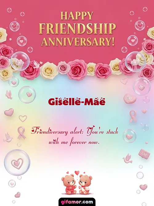 Happy friendship anniversary! I Giselle-Mae Gif Download