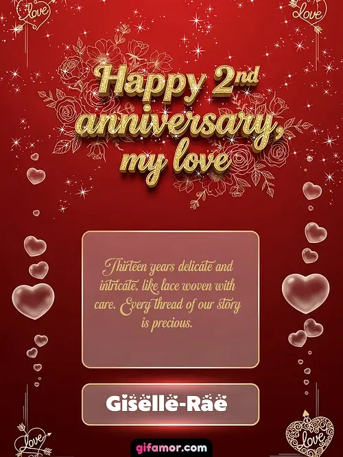 Happy 2st anniversary, my love III Giselle-Rae Gif Download