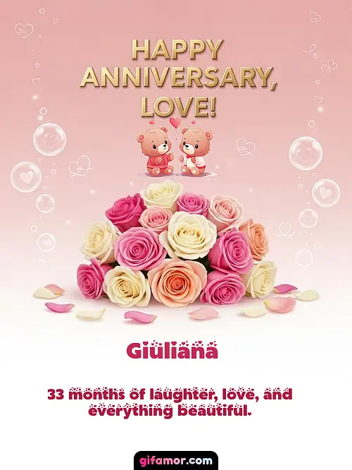 Happy anniversary, love! IV Giuliana