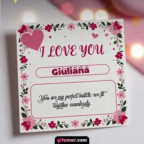I Love You III Giuliana