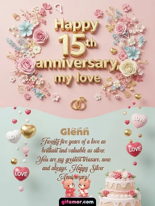 Happy 15th anniversary, my love Glenn Gif Download