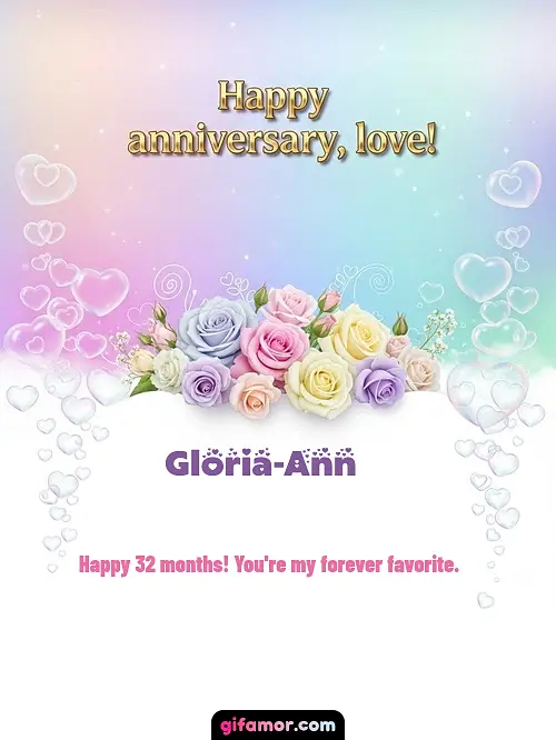 Happy anniversary, love! III Gloria-Ann