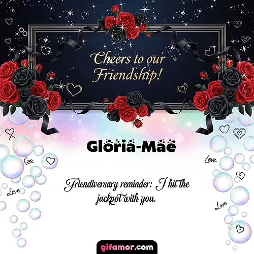 Cheers to our friendship!  V Gloria-Mae Gif Download