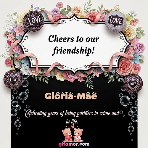 Cheers to our friendship!  VI Gloria-Mae Gif Download