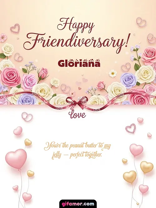 Happy friendiversary! Gloriana