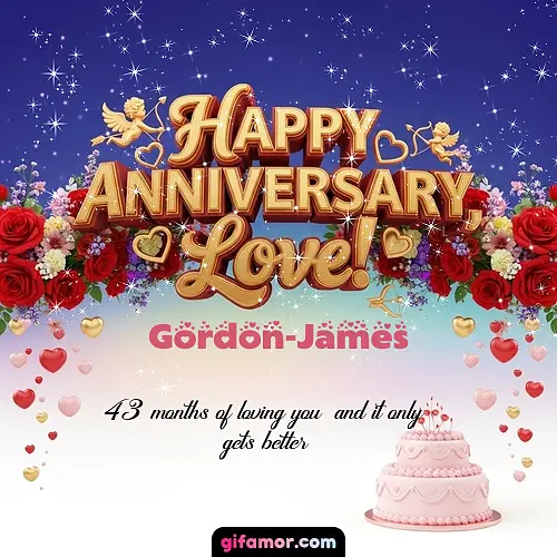 Happy one month anniversary, love! Gordon-James