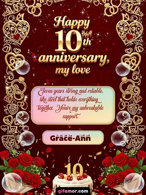 Happy 10th anniversary, my love Grace-Ann Gif Download