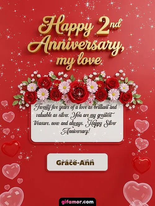 Happy 2st anniversary, my love I Grace-Ann Gif Download