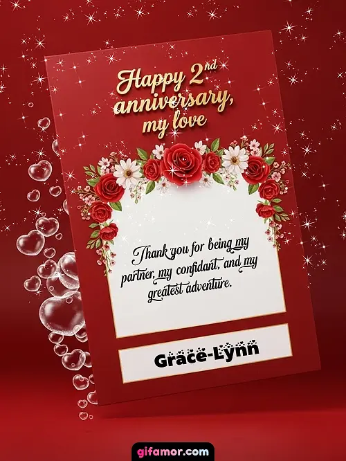 Happy 2st anniversary, my love II Grace-Lynn