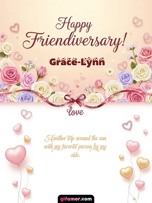 Happy friendiversary! Grace-Lynn