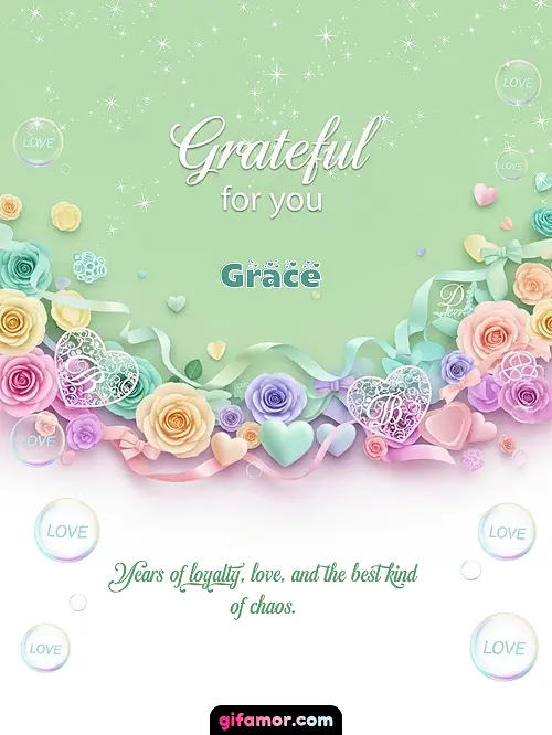 Grateful for you! III Grace
