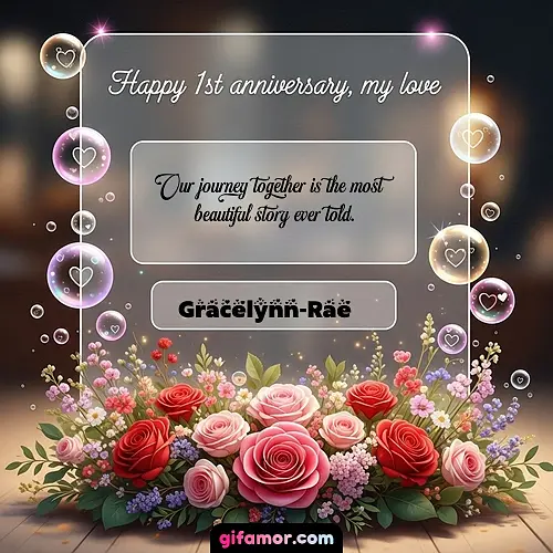 Happy 1st anniversary, my love I Gracelynn-Rae