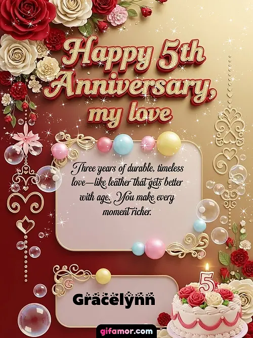 Happy 5st anniversary, my love Gracelynn
