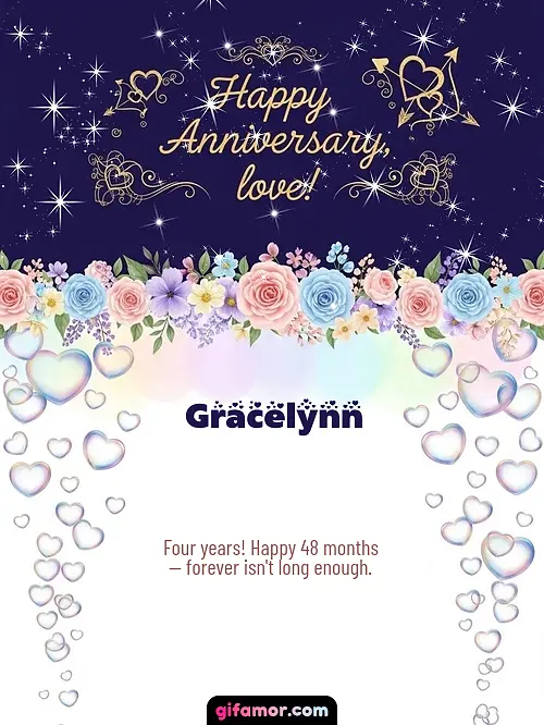 Happy anniversary, love! Gracelynn