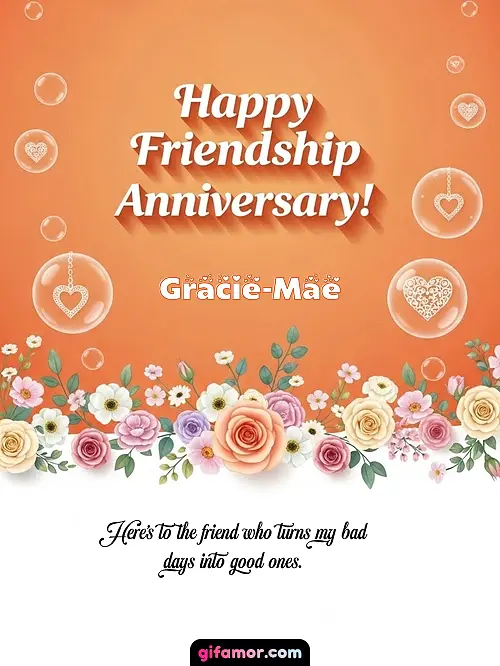 Happy friendship anniversary! III Gracie-Mae Gif Download