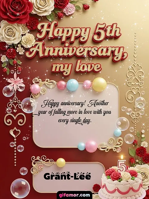 Happy 5st anniversary, my love Grant-Lee