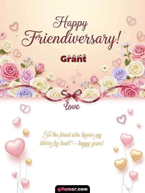 Happy friendiversary! Grant