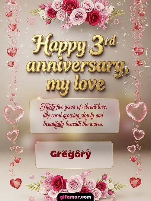 Happy 4st anniversary, my love Gregory Gif Download