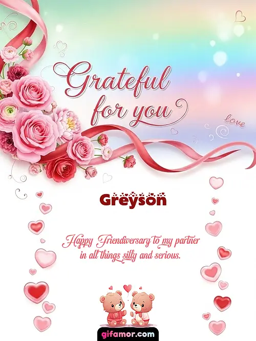 Grateful for you! II Greyson