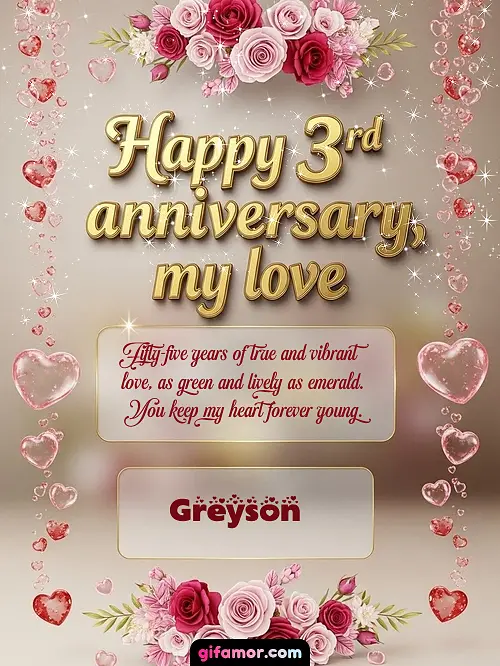 Happy 4st anniversary, my love Greyson
