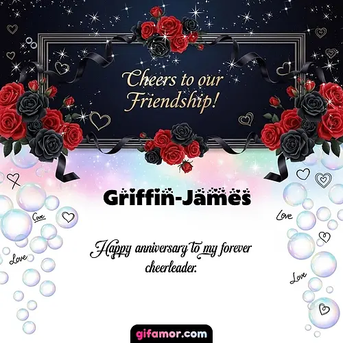 Cheers to our friendship!  V Griffin-James