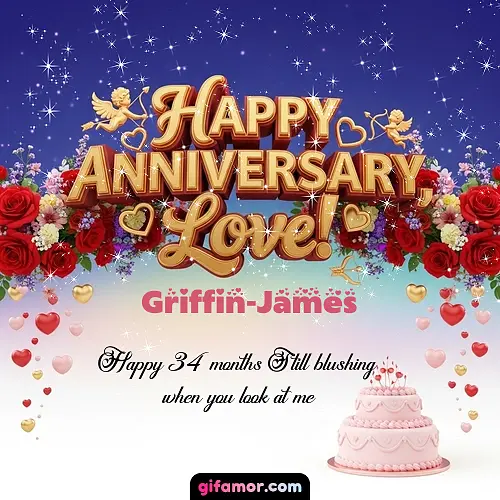 Happy one month anniversary, love! Griffin-James Gif Download