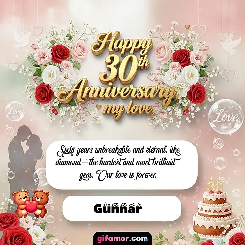 Happy 30th anniversary, my love Gunnar