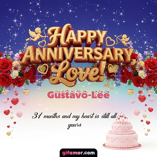 Happy one month anniversary, love! Gustavo-Lee