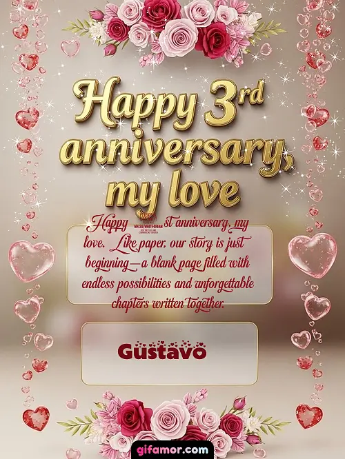 Happy 4st anniversary, my love Gustavo
