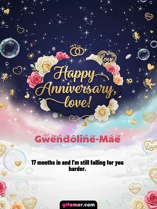 Happy anniversary, love! II Gwendoline-Mae