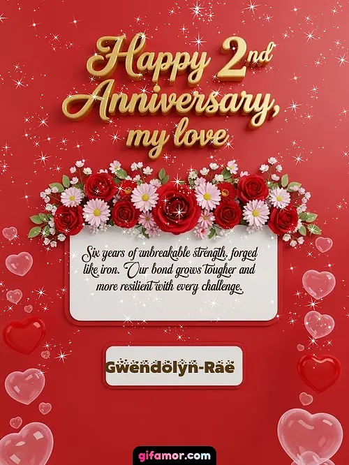 Happy 2st anniversary, my love I Gwendolyn-Rae