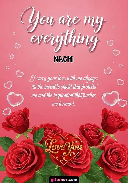 I carry your love with me always; it's the invisible shield that protects me and the inspiration that pushes me forward.