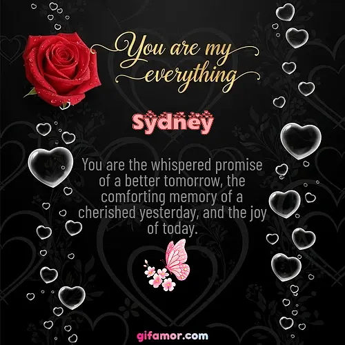You are my everything I Sydney Gif Download