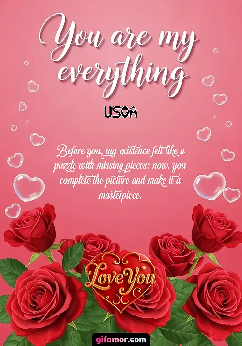 You are my everything Usoa