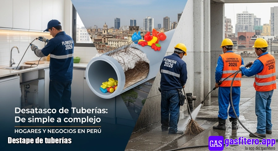 Destape de tuberías