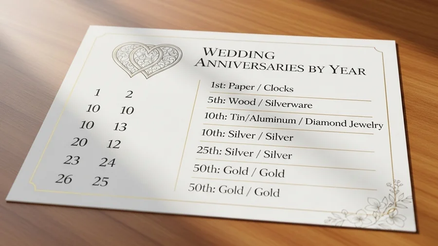 Gif Wedding Anniversaries by Year
